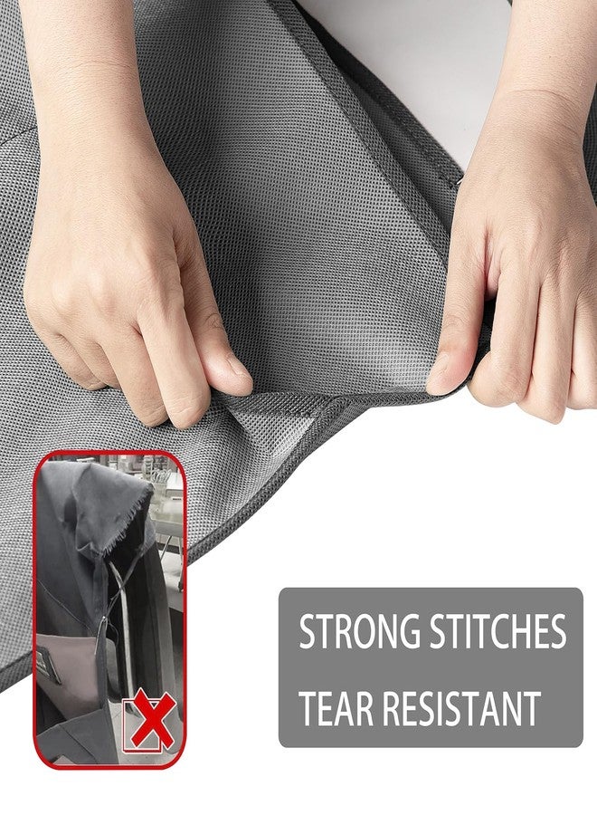 ANZORG Chairback Buddy Pocket Chart Back of Chair Organizer for Classroom with Name Tag Pocket (GREY-12 PACK) - Image 4
